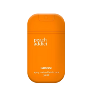 Saneez Spray Désinfectant Peach Addict 30 ml - Pharmacie Agnès Praden à Alès