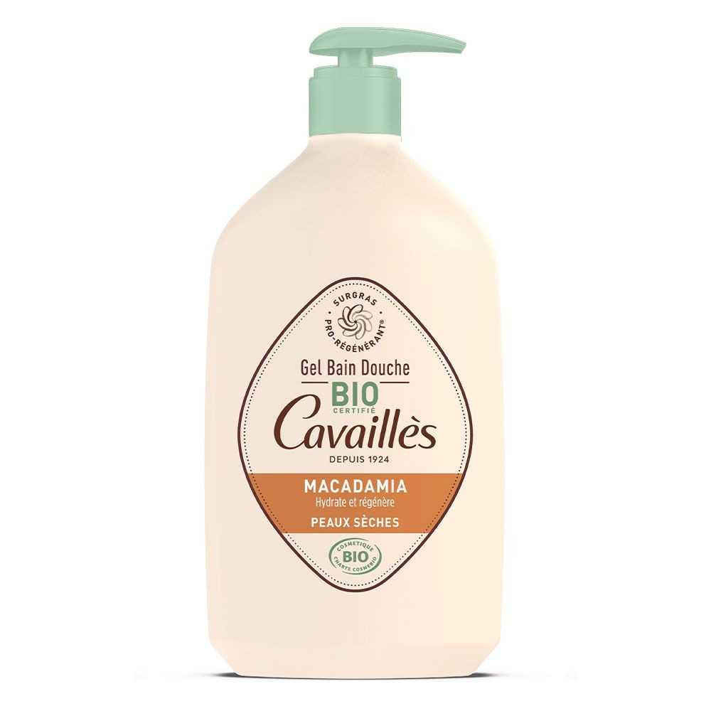 Cavaillès Gel Bain Douche Huile de Macadamia Bio 1L - Pharmacie Agnès Praden à Alès