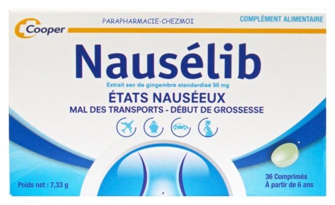 Cooper Nausélib 36 comprimés - Pharmacie Agnès Praden à Alès
