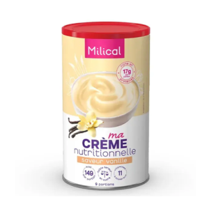 Milical Crème Hyperprotéinée Saveur Vanille 9 portions  - Pharmacie Agnès Praden à Alès