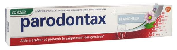 Parodontax dentifrice blancheur 75 ml - Pharmacie Agnès Praden à Alès