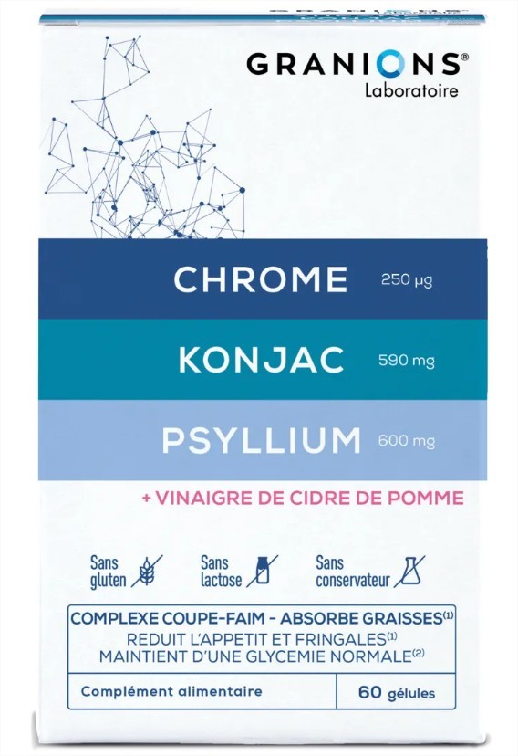 Granions Complexe Coupe Faim - Konjac 60 Comprimés - Pharmacie Agnès Praden à Alès