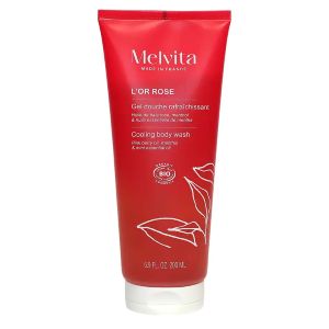 Melvita L'Or Rose Gel Douche Rafraîchissant Bio Rose et Menthol 200ml - Pharmacie Agnès Praden à Alès
