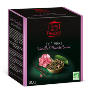 Thés de la Pagode Thé Vert Vanille & Fleur de Cerisier 20 sachets  - Pharmacie Agnès Praden à Alès