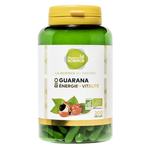 Pharmascience guarana bio énergie vitalité 200 gélules - Pharmacie Agnès Praden à Alès