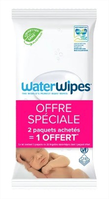Waterwipes Lingettes lot 2 x 28 lingettes + 1 offert - Pharmacie Agnès Praden à Alès