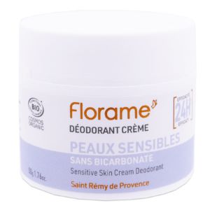 Florame Déodorant Crème 24H Peaux Sensibles Bio 50 g - Pharmacie Agnès Praden à Alès