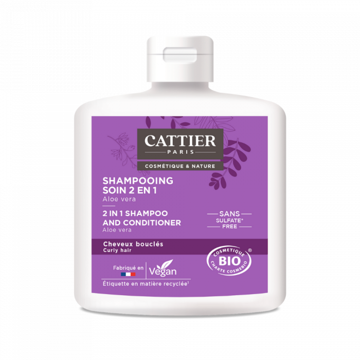 Cattier Shampooing soin 2 en 1 Shampooing cheveux bouclés - Pharmacie Agnès Praden à Alès