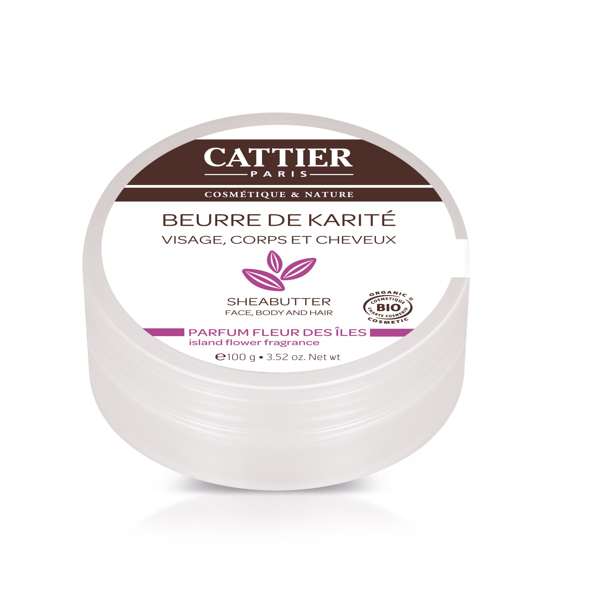 Cattier Beurre de Karité Parfum Fleur des Îles 100g - Pharmacie Agnès Praden à Alès