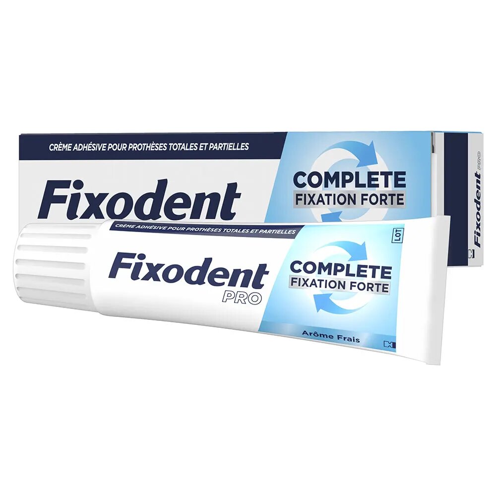 Fixodent Pro Complete Crème Adhésive Pour Prothèses Totales & Partielles Fraîcheur 47g - Pharmacie Agnès Praden à Alès