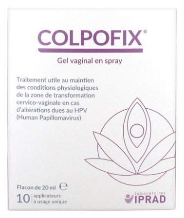 Colpofix Gel vaginal en spray 20 ml + 10 applicateurs - Pharmacie Agnès Praden à Alès