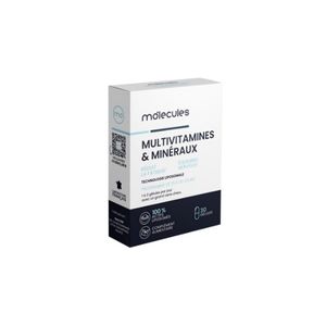 Prescription Nature Molecules Multivitamines & Minéraux 30 Gélules - Pharmacie Agnès Praden à Alès