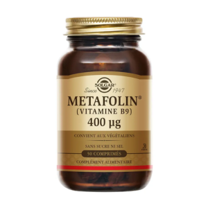 Solgar Metafolin (Vitamine B9) 50 comprimés  - Pharmacie Agnès Praden à Alès