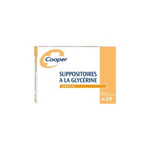 Cooper Suppositoires Glycérine Adulte Boîte De 25 - Pharmacie Agnès Praden à Alès