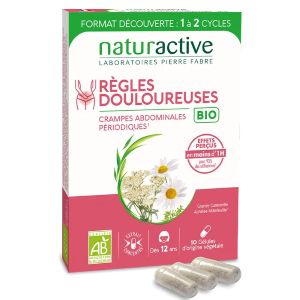Naturactive Règles Douloureuses Bio 10 gélules - Pharmacie Agnès Praden à Alès