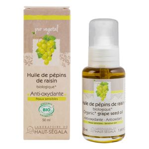 Haut-Segala Huile Vierge de Pépins de Raisin Bio - 50 ml - Pharmacie Agnès Praden à Alès