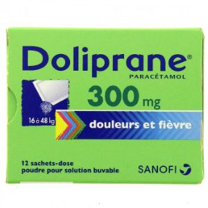 Sanofi Doliprane 300mg 12 Sachets - Pharmacie Agnès Praden à Alès