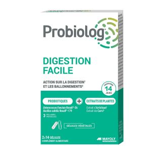 Mayoly Spindler Probiolog Digestion Facile 2x14 Gélules - Pharmacie Agnès Praden à Alès