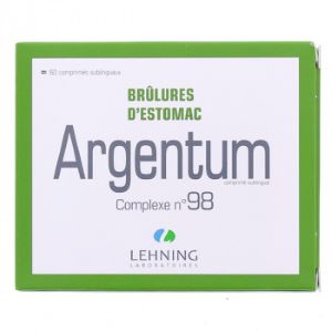 Lehning Argentum N°98 Complexe Brûlures D'Estomac 60 Comprimés - Pharmacie Agnès Praden à Alès