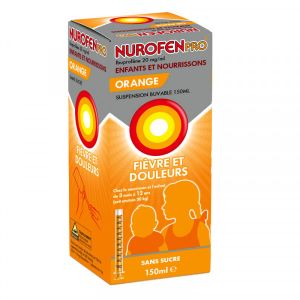 Reckitt Nurofen Pro Enfants Et Nourrissons 20mg/ml Suspension Buvable Sans Sucre 150ml - Pharmacie Agnès Praden à Alès