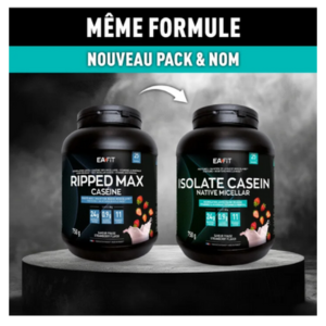 Eafit Isolate Casein Native Micellar Saveur Fraise 750 g - Pharmacie Agnès Praden à Alès