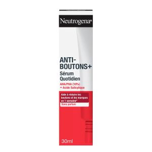 Neutrogena Anti-Bouton + Sérum Quotidien AHA/PHA et Acide Salicylique 30ml - Pharmacie Agnès Praden à Alès
