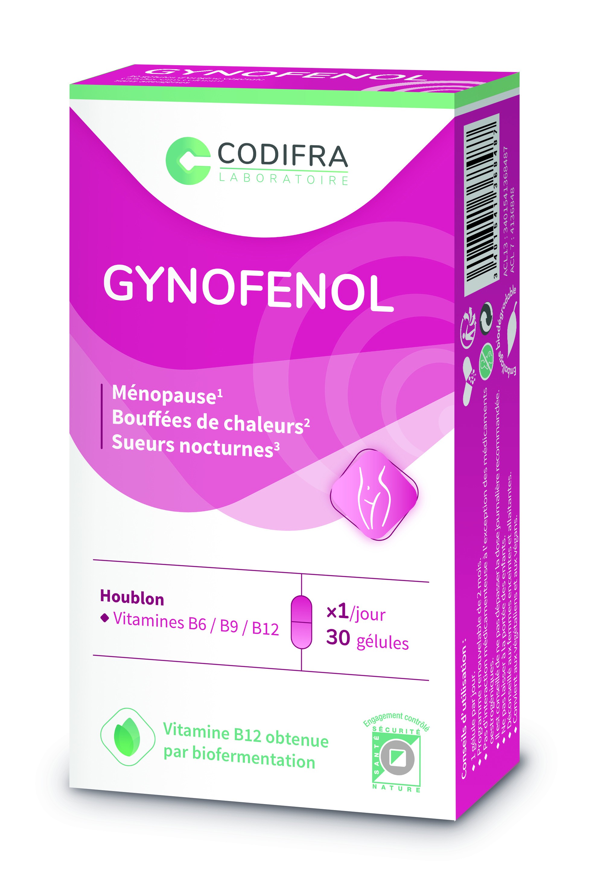 Codifra Gynofenol 30 gélules - Pharmacie Agnès Praden à Alès