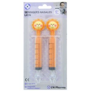 L2N Pharma Seringues Lavage Nasale Lion x2 - Pharmacie Agnès Praden à Alès