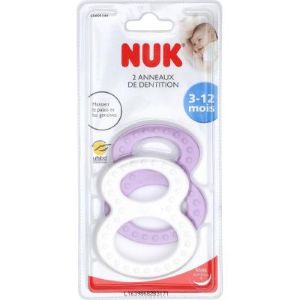 Nuk Anneau de Dentition Coloris Assortis - 3 à 12 Mois - Pharmacie Agnès Praden à Alès