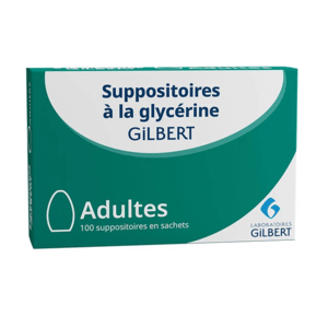 Gilbert Suppositoire à la Glycérine pour Adulte 100 suppositoires - Pharmacie Agnès Praden à Alès