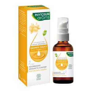 Phytosun Arôms Huile Végétale D'Amande Douce Bio 50 ml - Pharmacie Agnès Praden à Alès