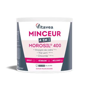 Vitavea Santé Morosil 400 Minceur 4 en 1 Saveur Fruits Rouges 240g - Pharmacie Agnès Praden à Alès