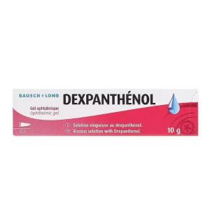 Bausch & Lomb  Dexpanthenol Gel Ophtalmique 10g - Pharmacie Agnès Praden à Alès
