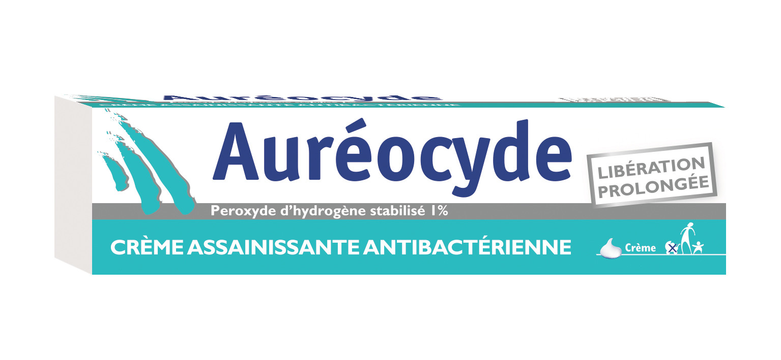 Aureocyde crème assainissante antibacterienne 15 g - Pharmacie Agnès Praden à Alès