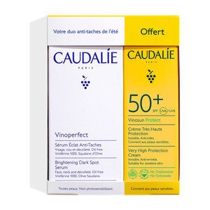 Caudalie Vinoperfect Sérum Éclat Anti-Taches 30 ml + Vinosun Protect Crème Spf50+ 25 ml Offerte - Pharmacie Agnès Praden à Alès