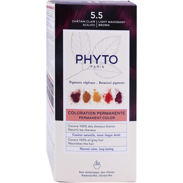 Phyto Coloration Permanente 5,5 Marron Acajou - Pharmacie Agnès Praden à Alès