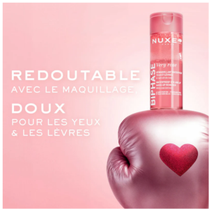 Nuxe Very Rose Démaquillant Waterproof Yeux et Lèvres - Biphase 100ml - Pharmacie Agnès Praden à Alès