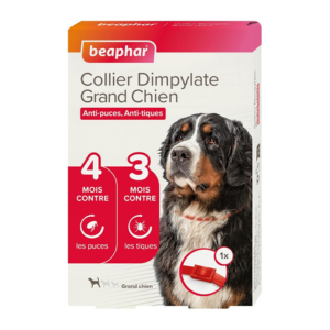 Beaphar Collier Dimpylate Grand Chien - Pharmacie Agnès Praden à Alès