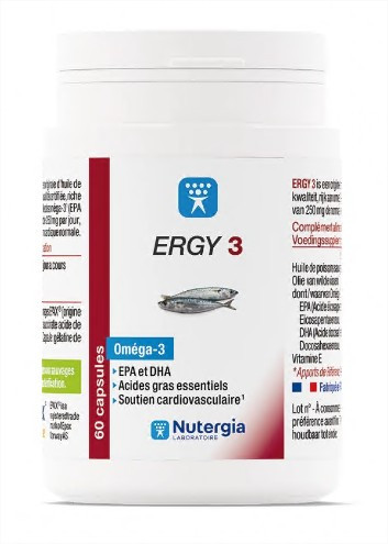 Nutergia Ergy 3 60 capsules - Pharmacie Agnès Praden à Alès