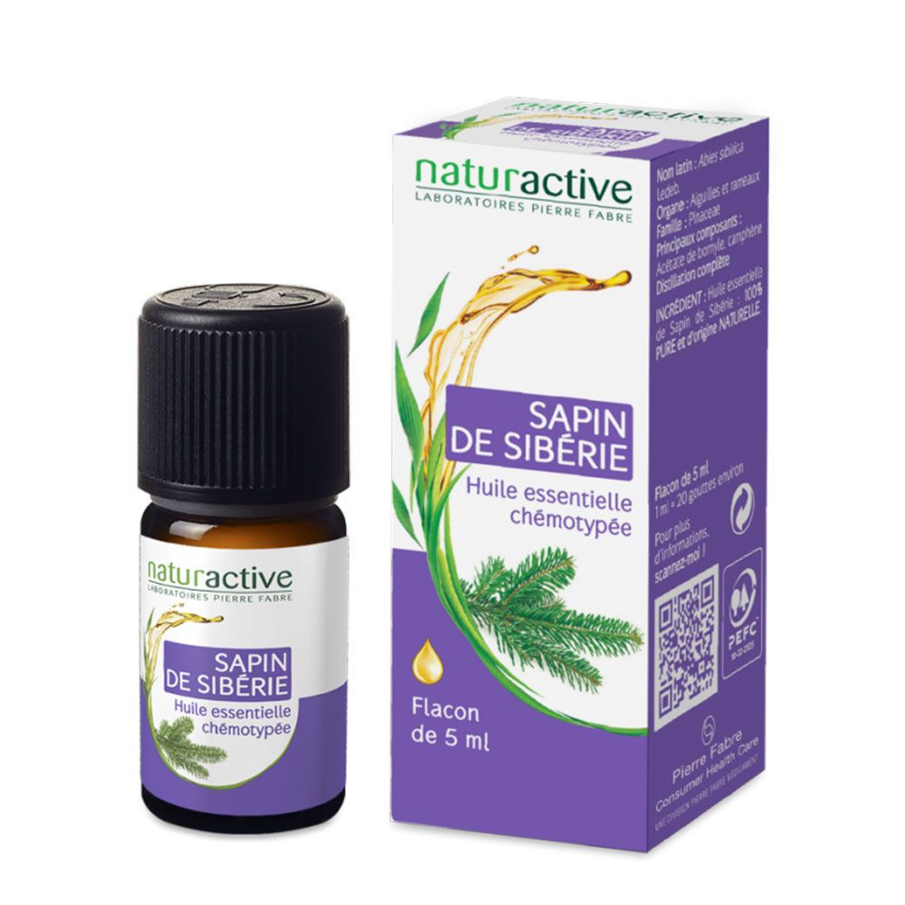 Naturactive Huile Essentielle Sapin De Siberie 5ml - Pharmacie Agnès Praden à Alès
