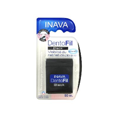 Inava Dentofil Black Fil Dentaire 50 m - Pharmacie Agnès Praden à Alès