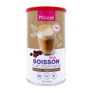 Milical Hyperprotéiné Boisson Saveur Cappuccino 14 portions - Pharmacie Agnès Praden à Alès