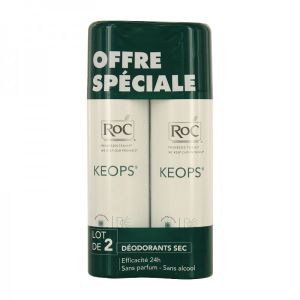 Roc Keops Déodorant Sec 2x150ml - Pharmacie Agnès Praden à Alès