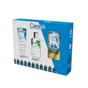 Cerave Coffret Crème Lavante 88ml + Crème Hydratante Visage 52ml + Chaussettes - Pharmacie Agnès Praden à Alès