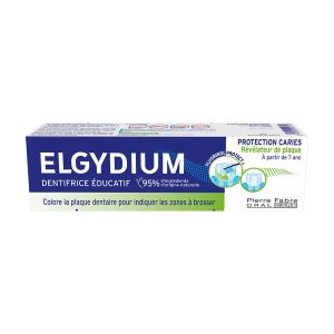 Elgydium Dentifrice Educatif Révélateur De Plaque à Partir de 7 Ans 50ml - Pharmacie Agnès Praden à Alès