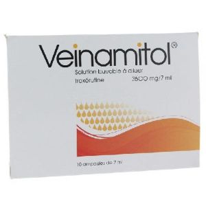 Ethyx Pharmaceuticals Veinamitol 10 Ampoules - Pharmacie Agnès Praden à Alès
