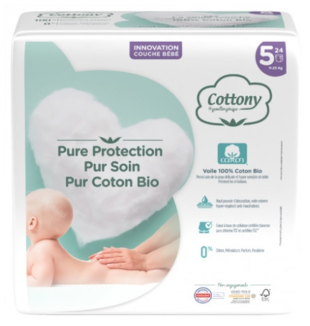 Cottony Couche Bébé T5 x24 - Pharmacie Agnès Praden à Alès