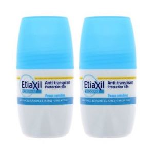 Etiaxil Anti-transpirant Roll-On Protection 48h Peaux Sensibles 2x50ml - Pharmacie Agnès Praden à Alès