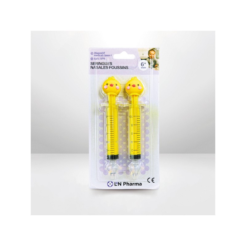 L2N - Seringues Nasales Poussins - 2 Seringues - Pharmacie Agnès Praden à Alès