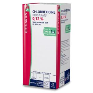 Biogaran Chlorhexidine 0,12% Bain De Bouche 200 ml - Pharmacie Agnès Praden à Alès